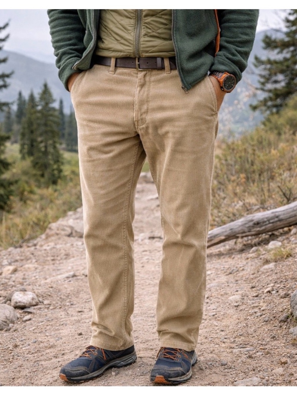 Mountain Khakis Corduroy Pants Mens 42x32 Canyon Cord Tan Classic Fit